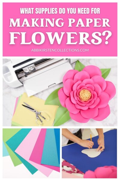 Create easy paper flowers step by step with this list of supplies, paper resources and techniques to make paper flowers come to life! Paper flower supplies. 