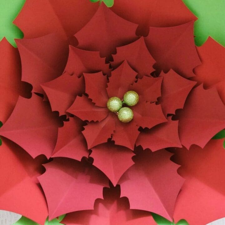 Giant Paper Poinsettia Flower