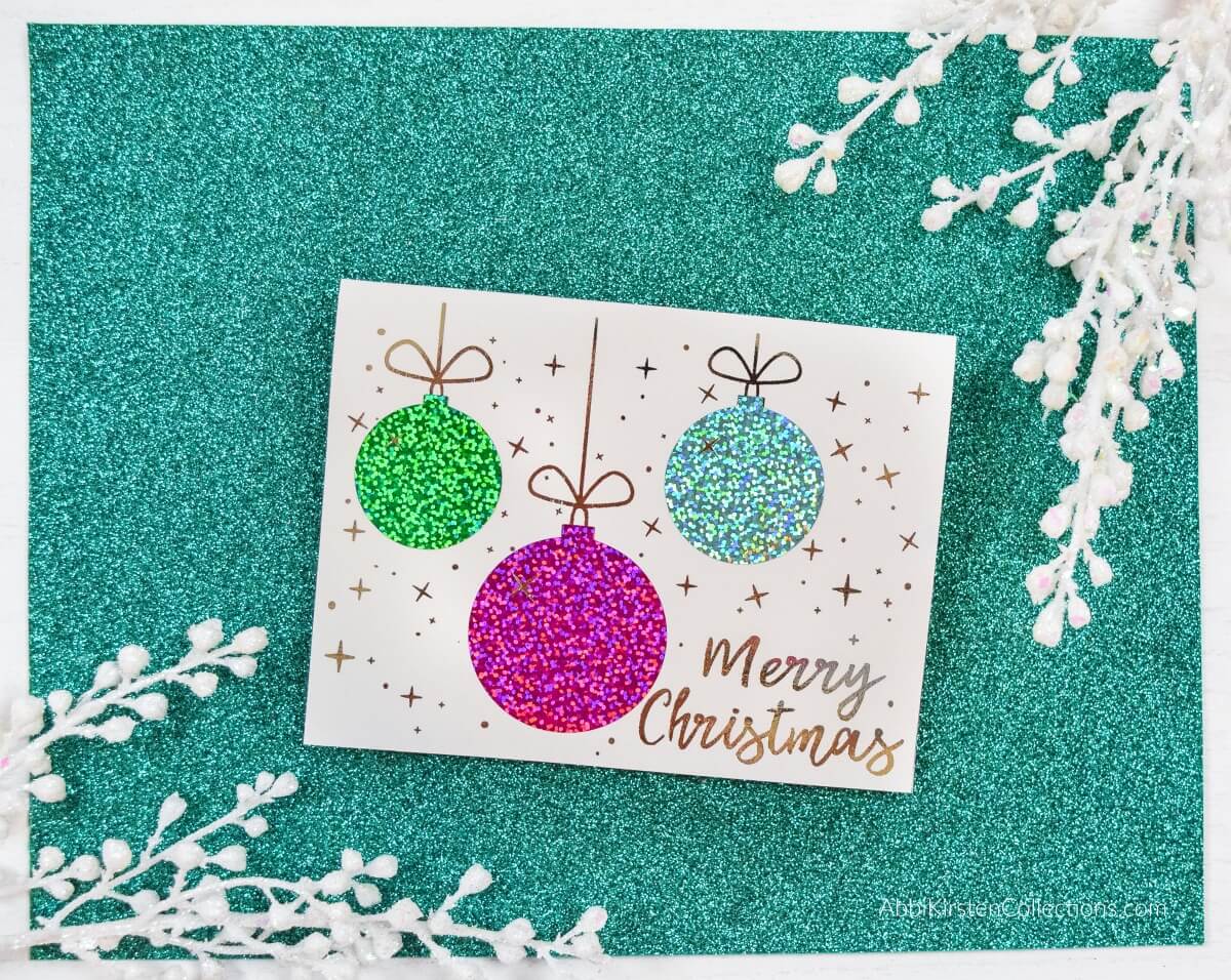 Glittery Christmas Cards Story Abbi Kirsten Collections