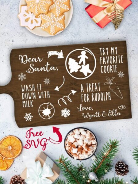 cookies for santa tray free svg