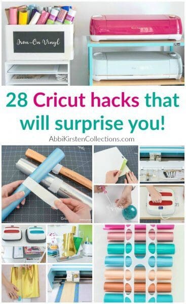 The best 28 Cricut and Design Space Hacks that every beginner should know. These Cricut hacks will keep you organized and help you in Design Space!