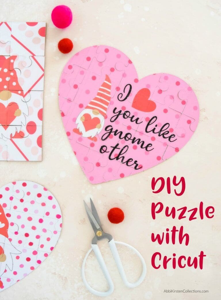Free Cricut Puzzle Template Puzzle Tutorial for Cricut Explore and Maker