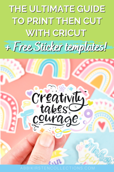 How to make stickers with your Cricut - Print then Cut feature