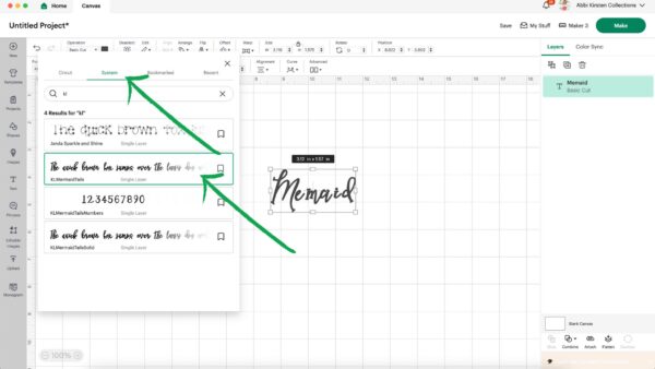 Shows how to change fonts in Cricut Design Space using system fonts you have downloaded. 