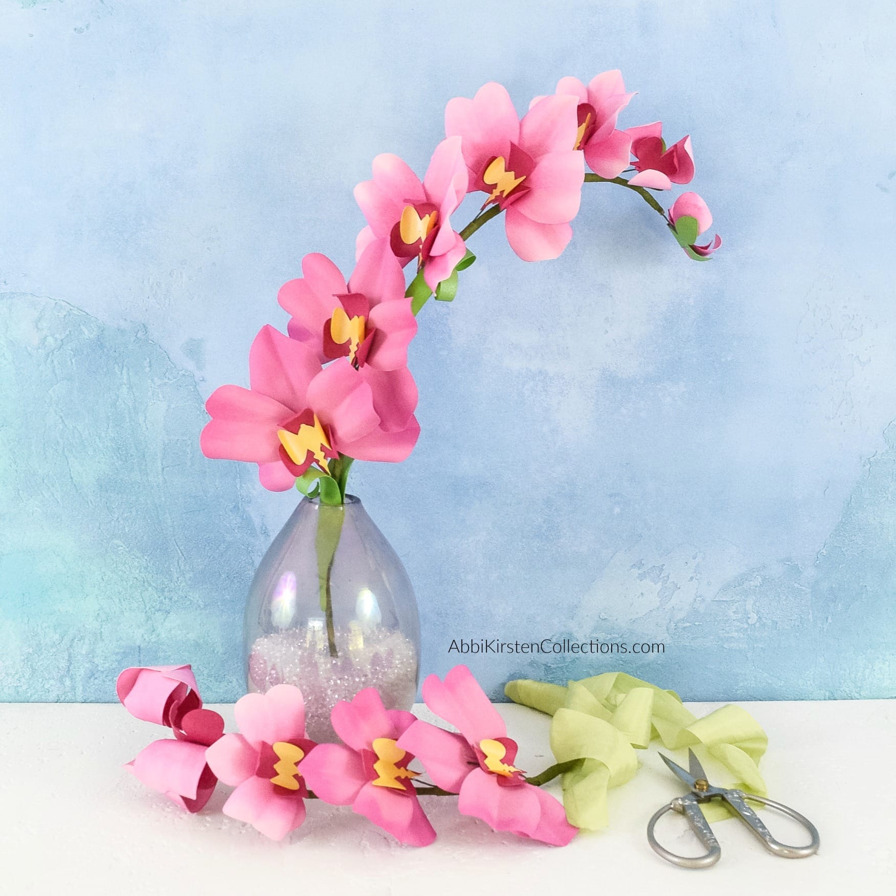 DIY Paper Orchid Flower Tutorial with Templates