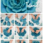 Giant paper succulent templates and tutorial. Use these succulent paper flower templates to create large backdrop flowers.