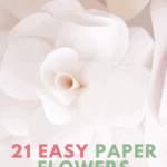 Paper flower tutorials easy enough for beginners.