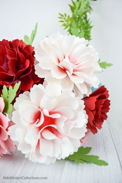Paper carnations 