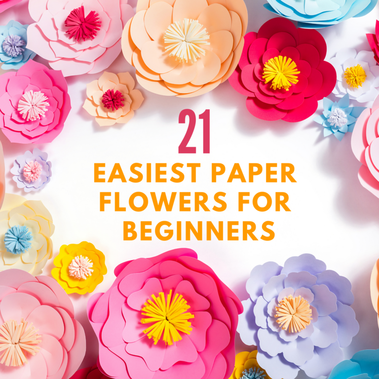21 Easy Paper Flowers – The Best Flower Templates for Beginners