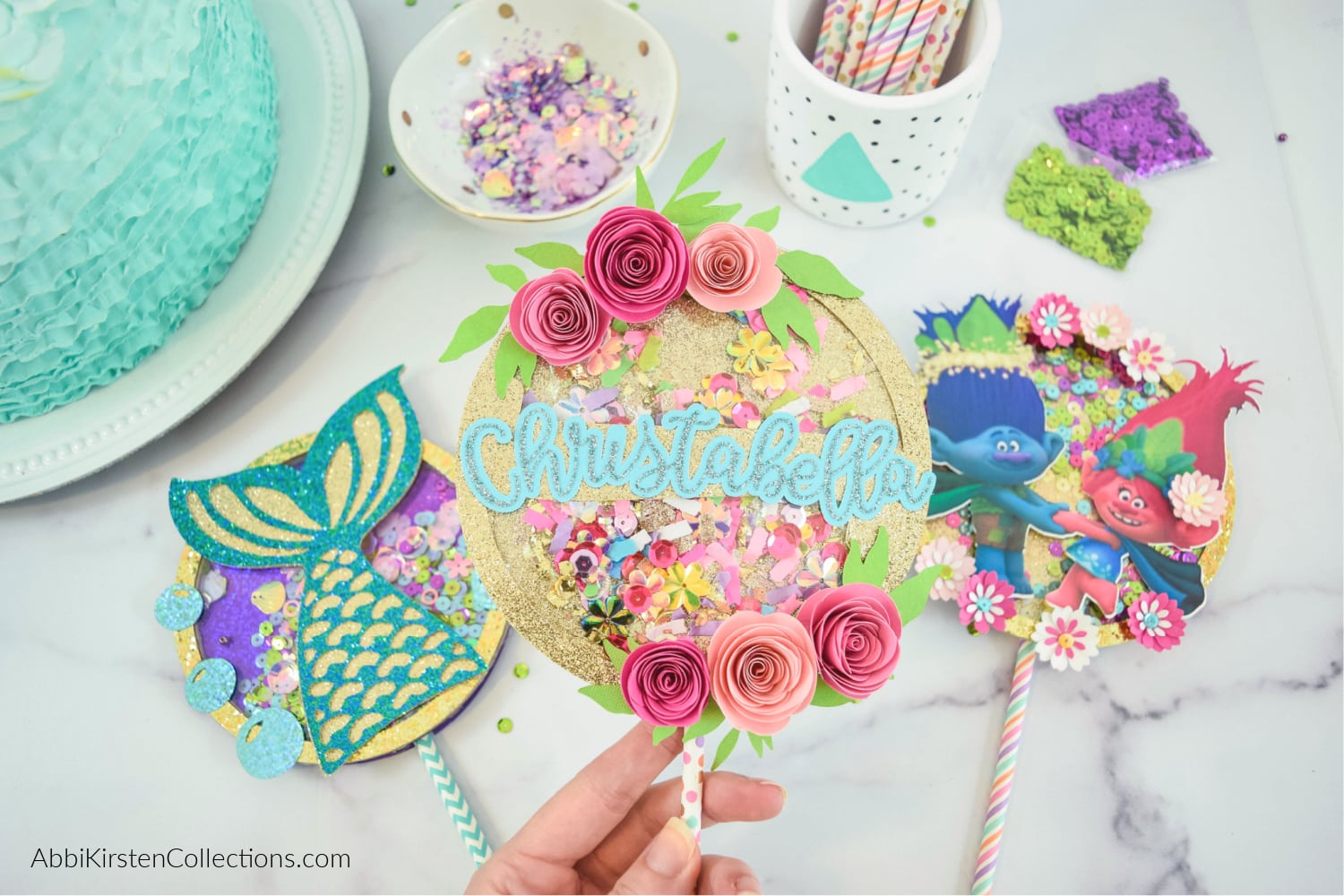 Shaker Cake Topper Tutorial