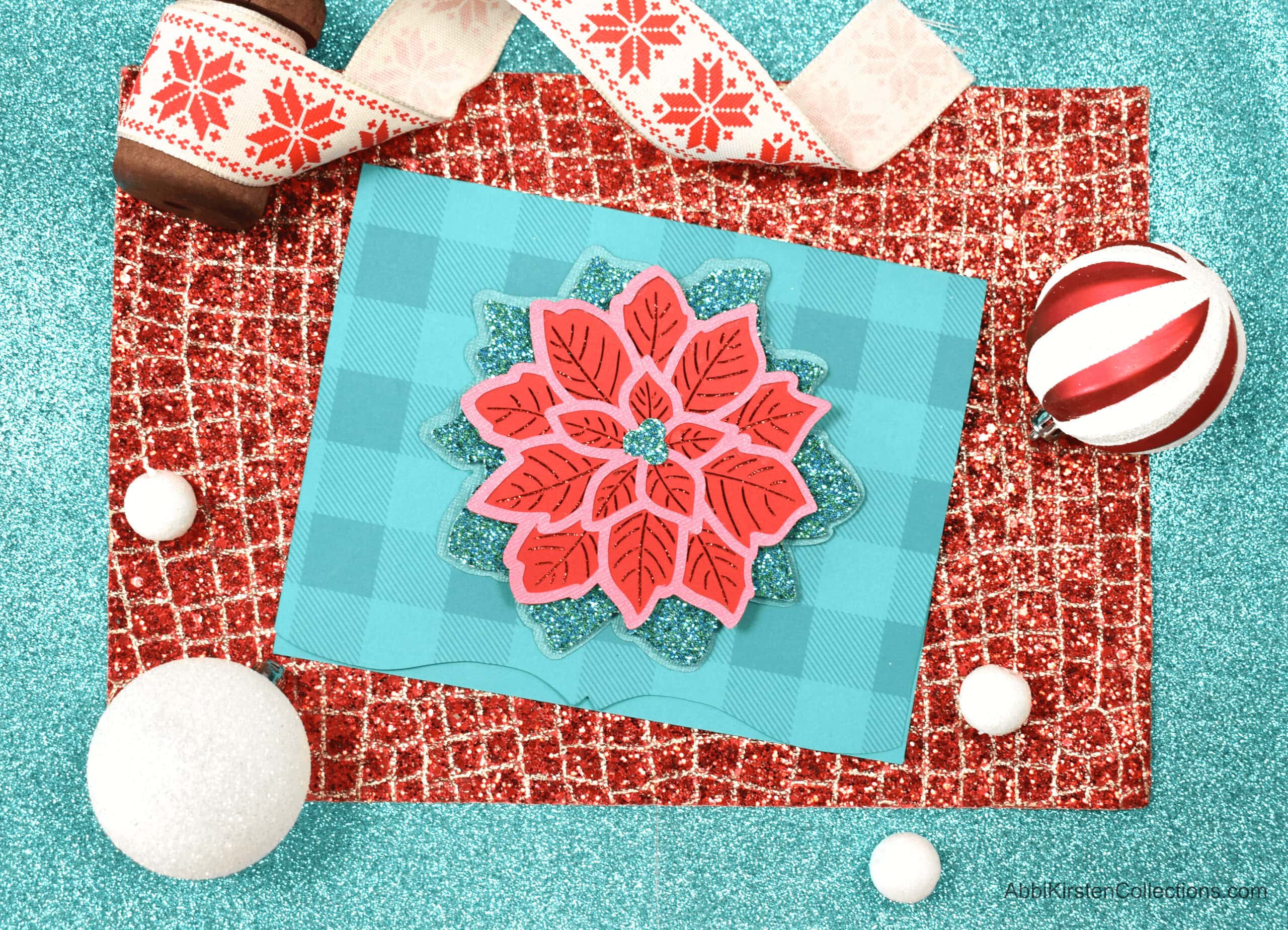 Poinsettia Flower Mandala Christmas Cards Tutorial