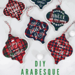 How to Make Tile Arabesque Christmas Ornaments with Cricut – Free Templates