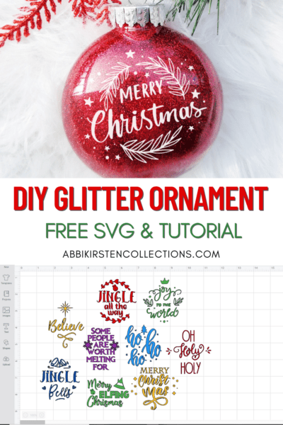 Glitter Ornaments: Easy Christmas Craft - Happiness is Homemade