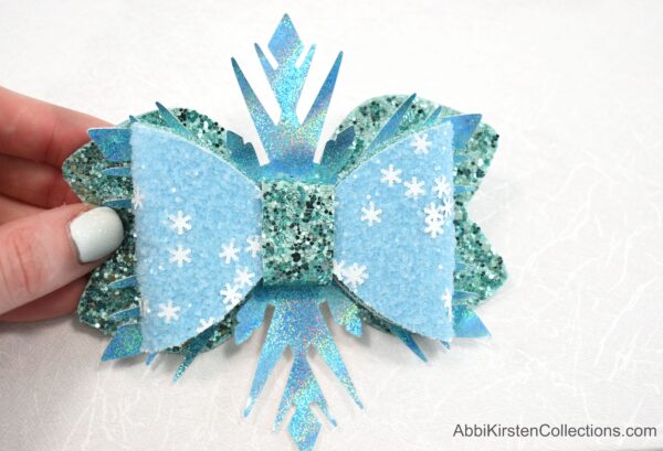 Frozen hair bow template. Free pattern