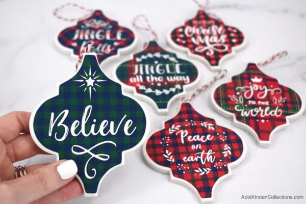 How to Make Tile Arabesque Christmas Ornaments 