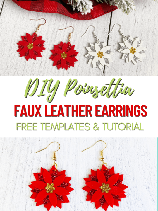 Faux Leather Earrings with Cricut - Jennifer Maker