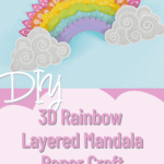 3D Rainbow Layered Mandala Paper Craft