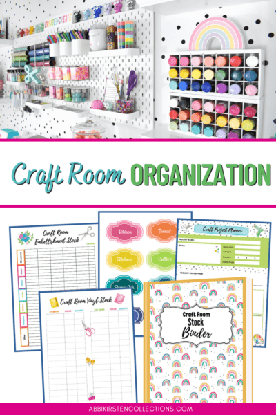 My post about craft room organization will provide tips on how to organize and store your favorite craft supplies, as well as provide free craft room printables.