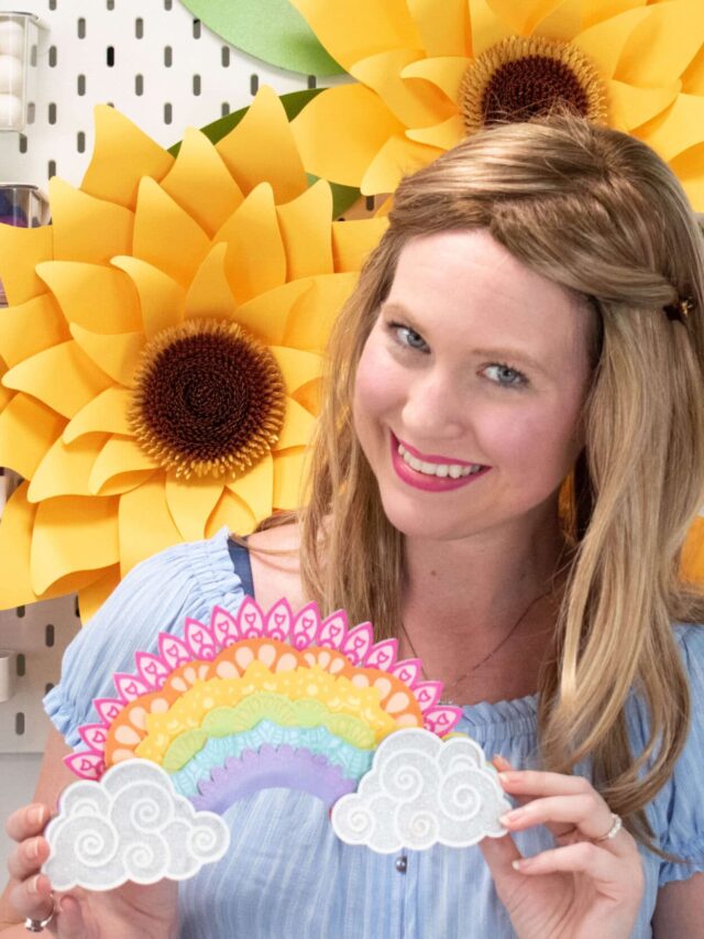 DIY 3D Rainbow Mandala Paper Craft Story