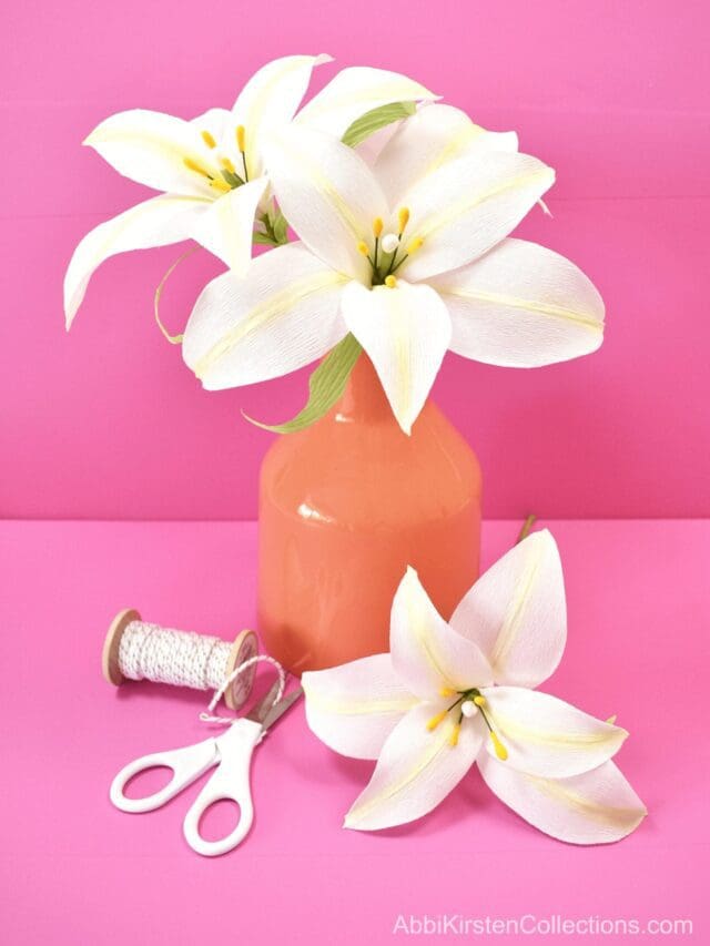 The Prettiest Crepe Paper Lily Story Abbi Kirsten Collections