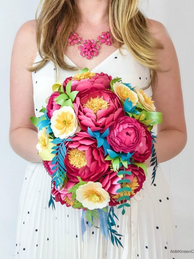 How to Make Your Own Cascading Paper Flowers Bouquet Story