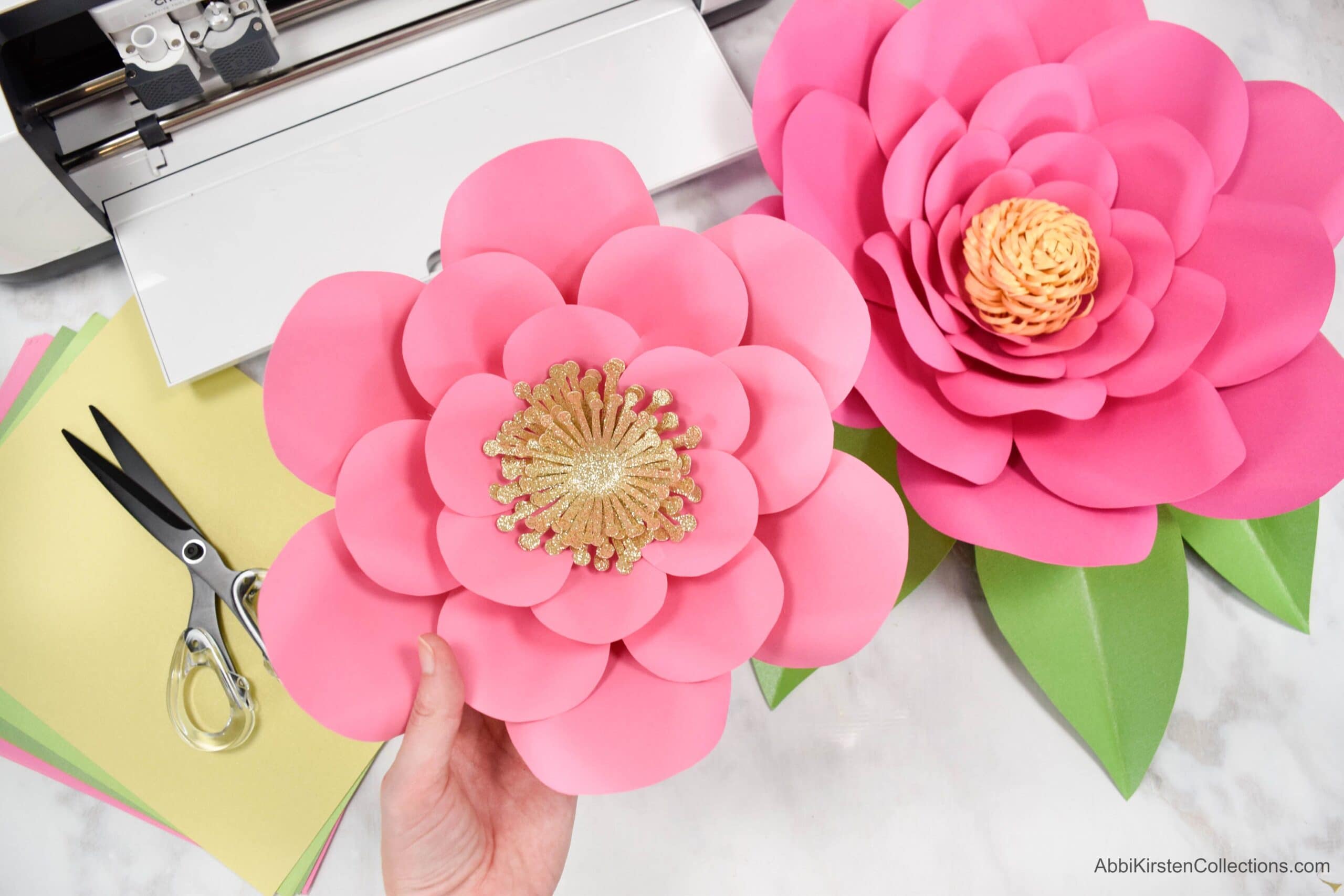 How To Make Large Paper Flowers Easy DIY Giant Paper