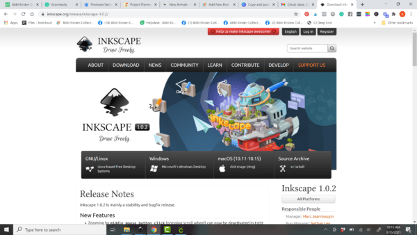 Inkscape for Cricut design space. 