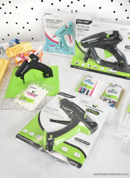 Surebonder makes glue guns in multiple formats including corded, heavy use, and cordless minis. 