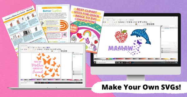 Learn to use Inkscape a free graphic software to design SVG cut files for Cricut or Silhouette cutting machines. Enroll in Free the SVG by Abbi Kirsten. 