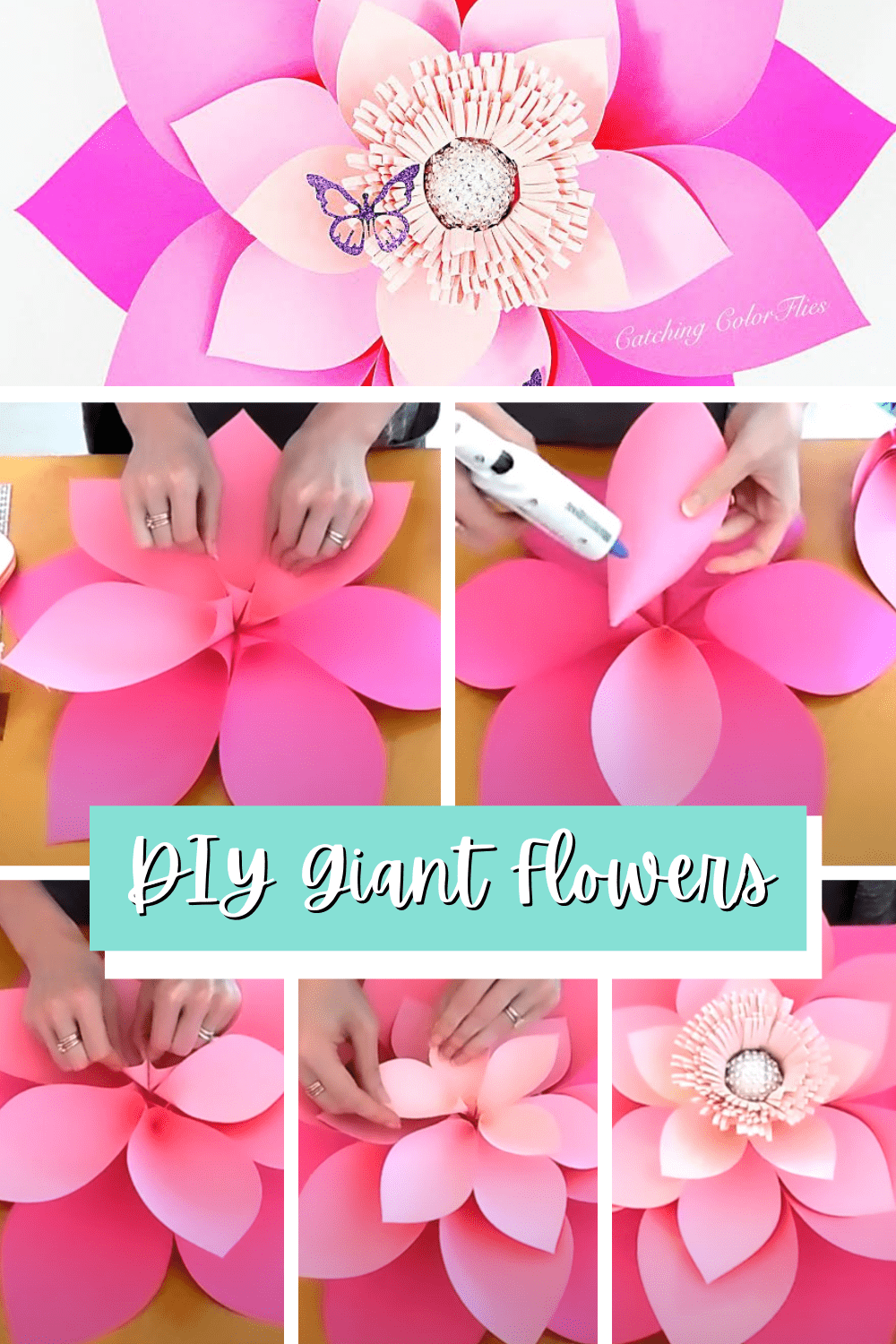Hawaiian Paper Flowers DIY Tropical Paper Flowers Party Decor