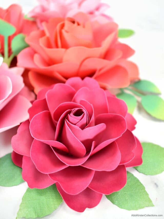 Full Bloom Stemmed Paper Rose Tutorial