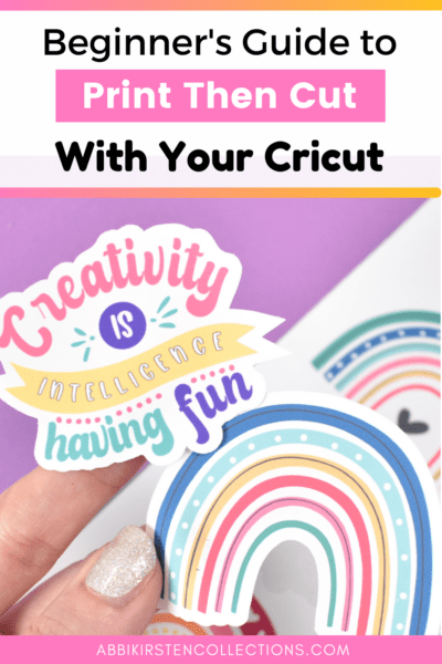 How to make stickers with your Cricut - Print then Cut feature