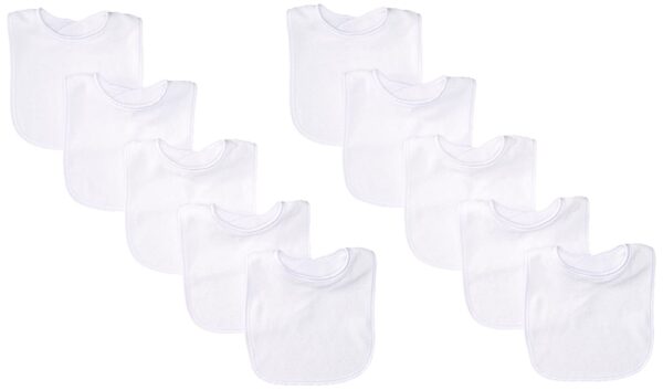 Plain baby bibs for crafts. 