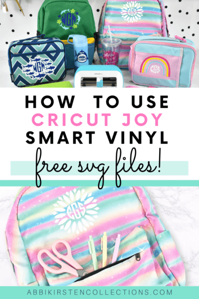 Cricut Joy Smart Machine and DIY Vinyl Decal Starter Bundle