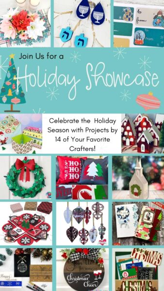 A collage of 15 images showcasing 14 handmade Christmas craft ideas from multiple crafters.
