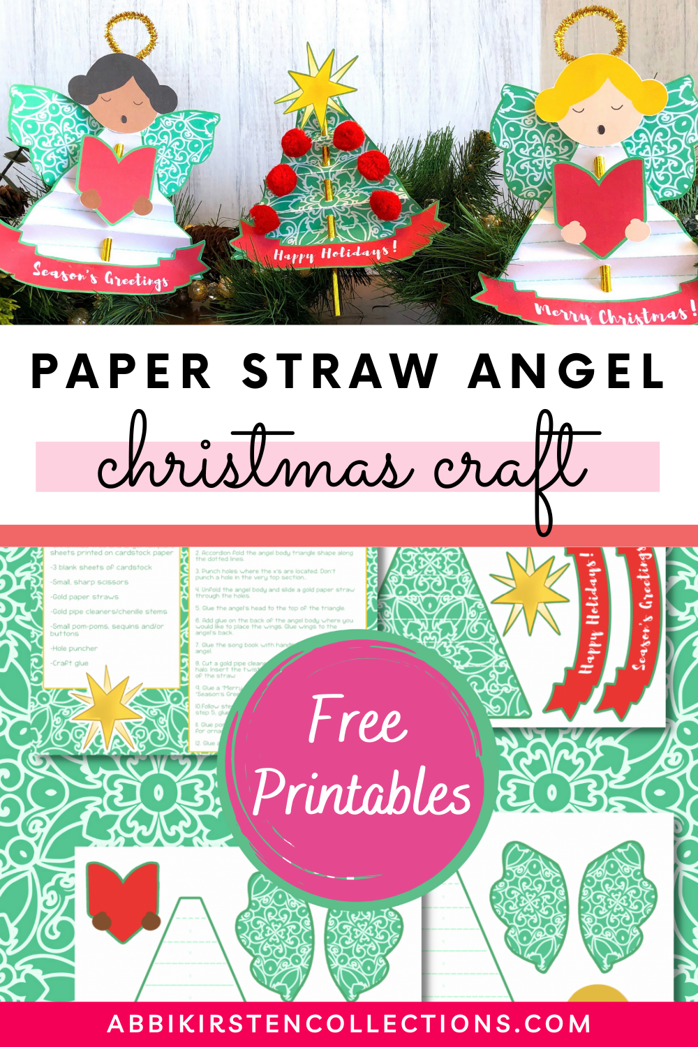 Tissue Paper Angels DIY Kid's Holiday Craft