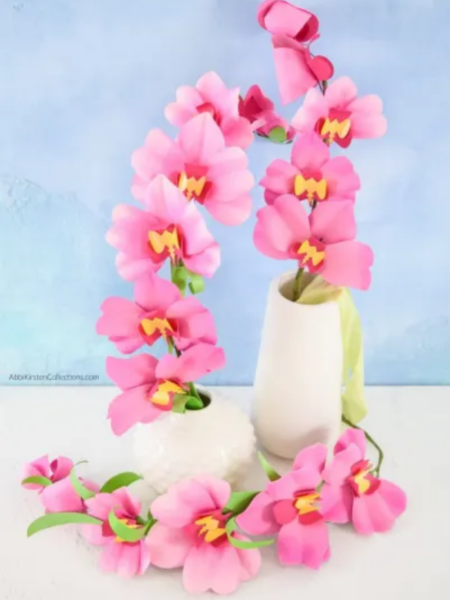 DIY Paper Orchid Flower Tutorial Cover Image
