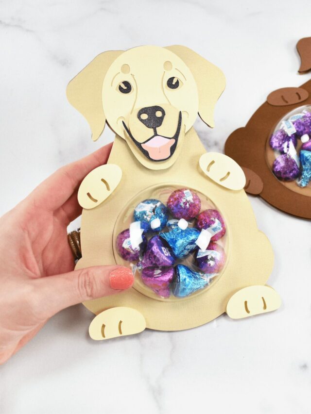 Layered Paper Puppy Dog Candy Ornament Craft Story