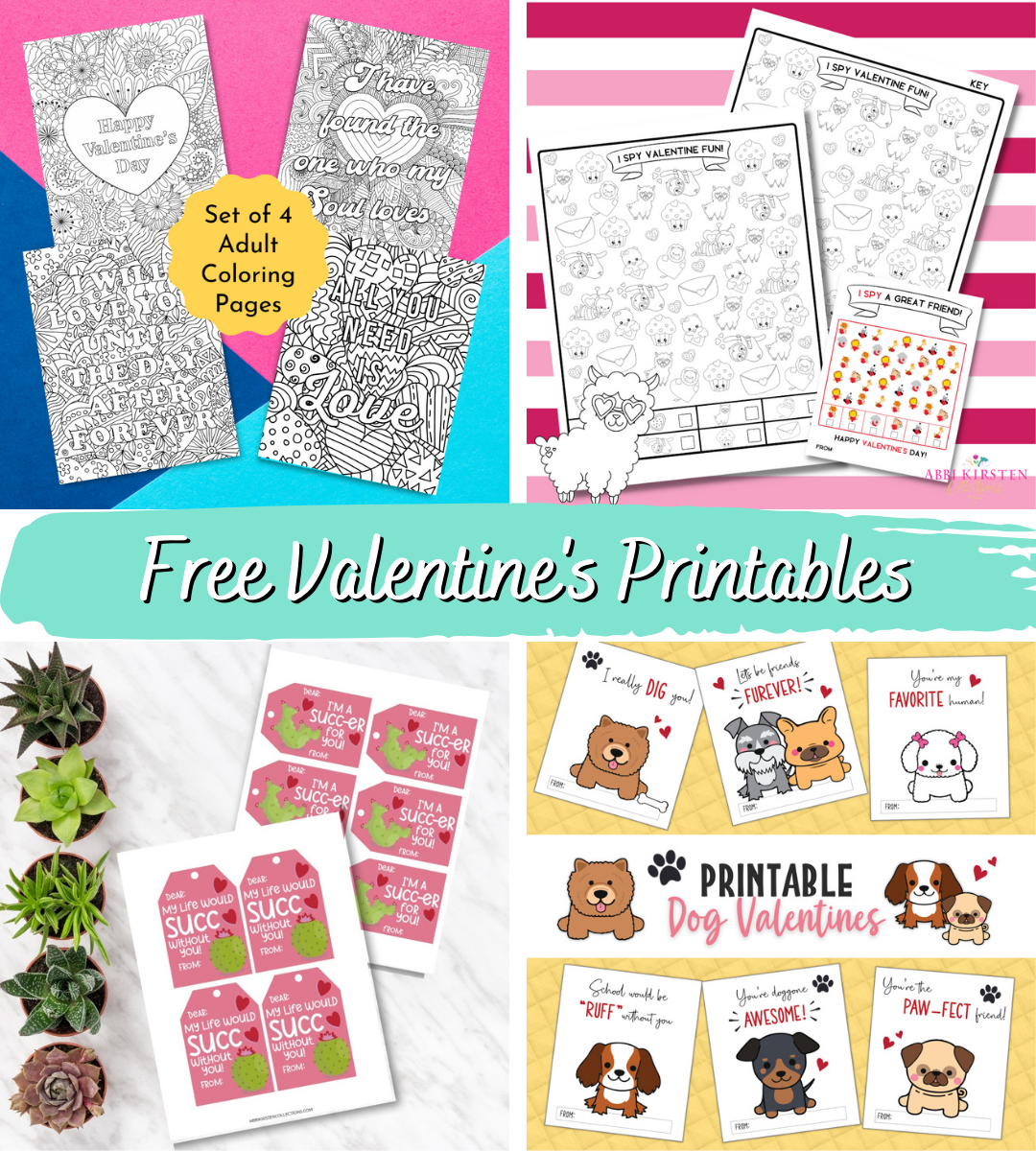12 Adorable Free Valentine’s Printables for Kids and Adults