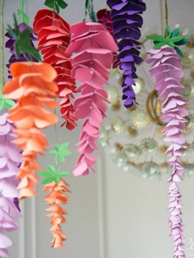 How to Make Hanging Paper Wisteria Story - Abbi Kirsten Collections