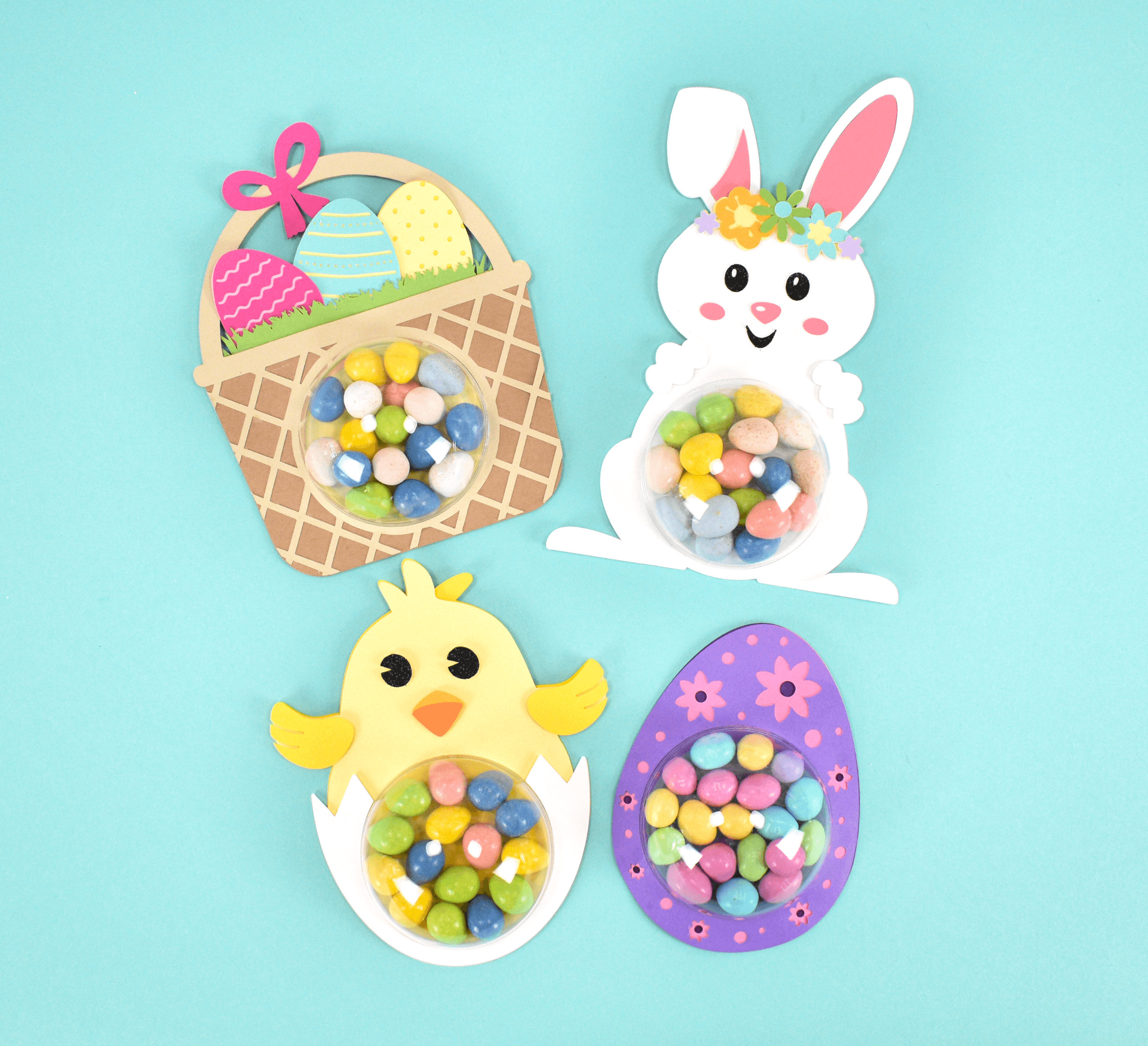 Easter Candy Holder Craft – Easter Eggs, Bunny, and Chick Candy Holder Templates and Tutorial