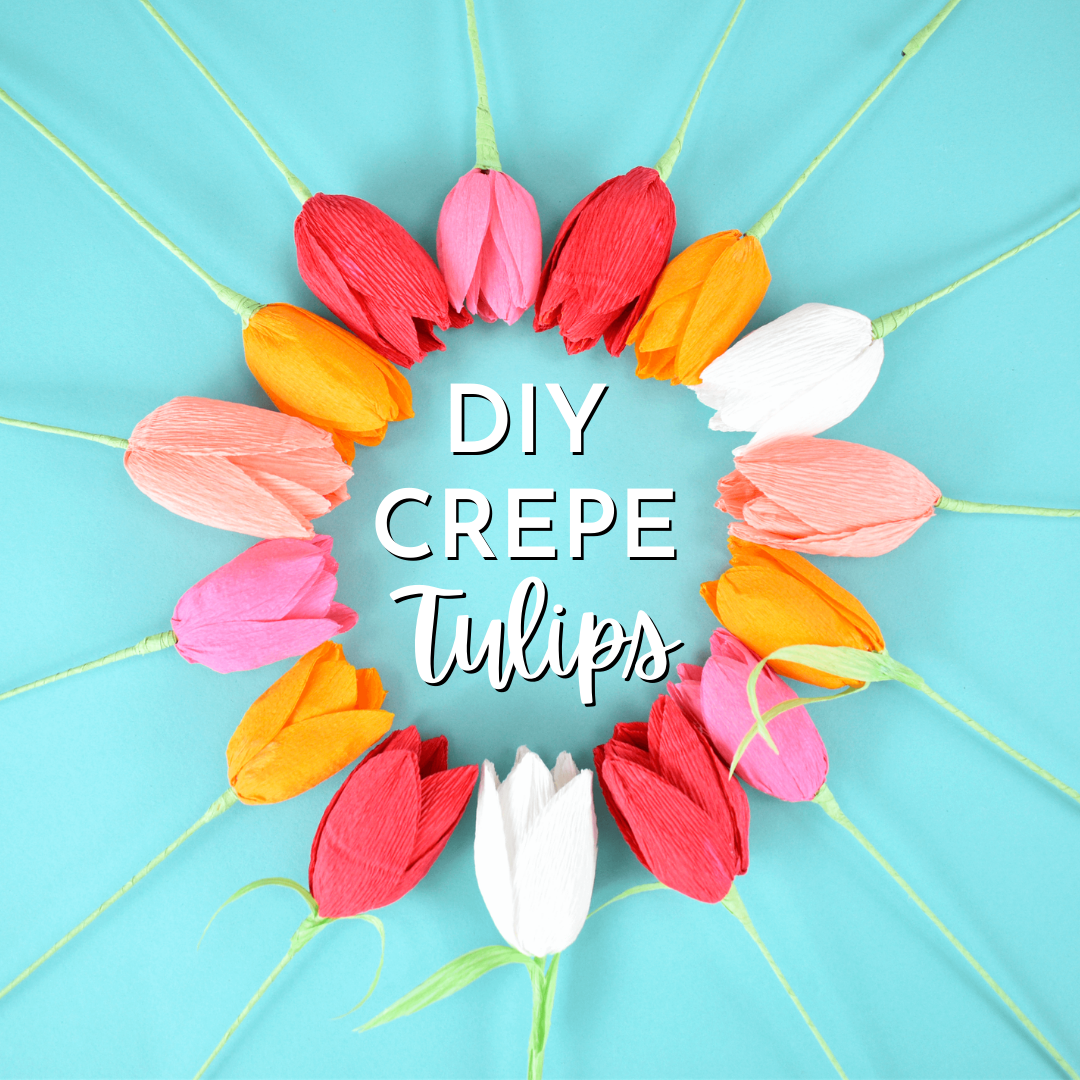 How to Make Crepe Paper Tulips – Paper Tulip Templates With Step-By-Step Tutorial
