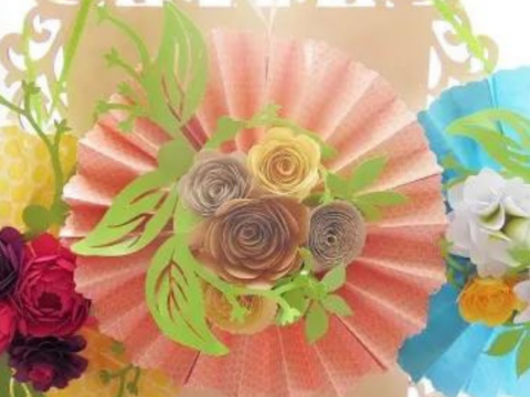 How to Make a Paper Fan Flower: Easy DIY Craft! - Leap of Faith