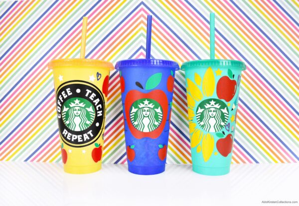 Rainbow Full Wrap Svg Cold Cup Svg SVG for Starbucks Cup 