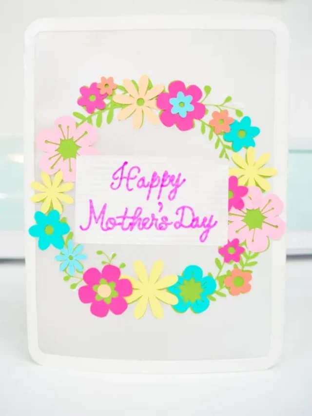 DIY Mother’s Day Flower Card Tutorial and Free SVG cover