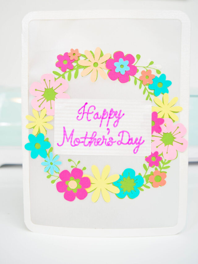 Mother’s Day Flower Card With Tutorial and Free SVG Story