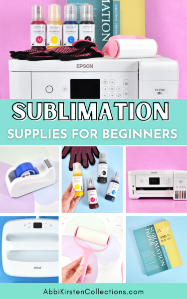 A guide to sublimation supplies for beginners. What it means to sublimate and where you can find the best sublimation supplies for your projects!