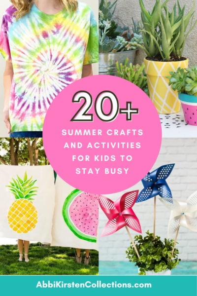 Easy summer craft ideas and activities for kids to make. Fun art and craft ideas that kids and tweens will love to make. 