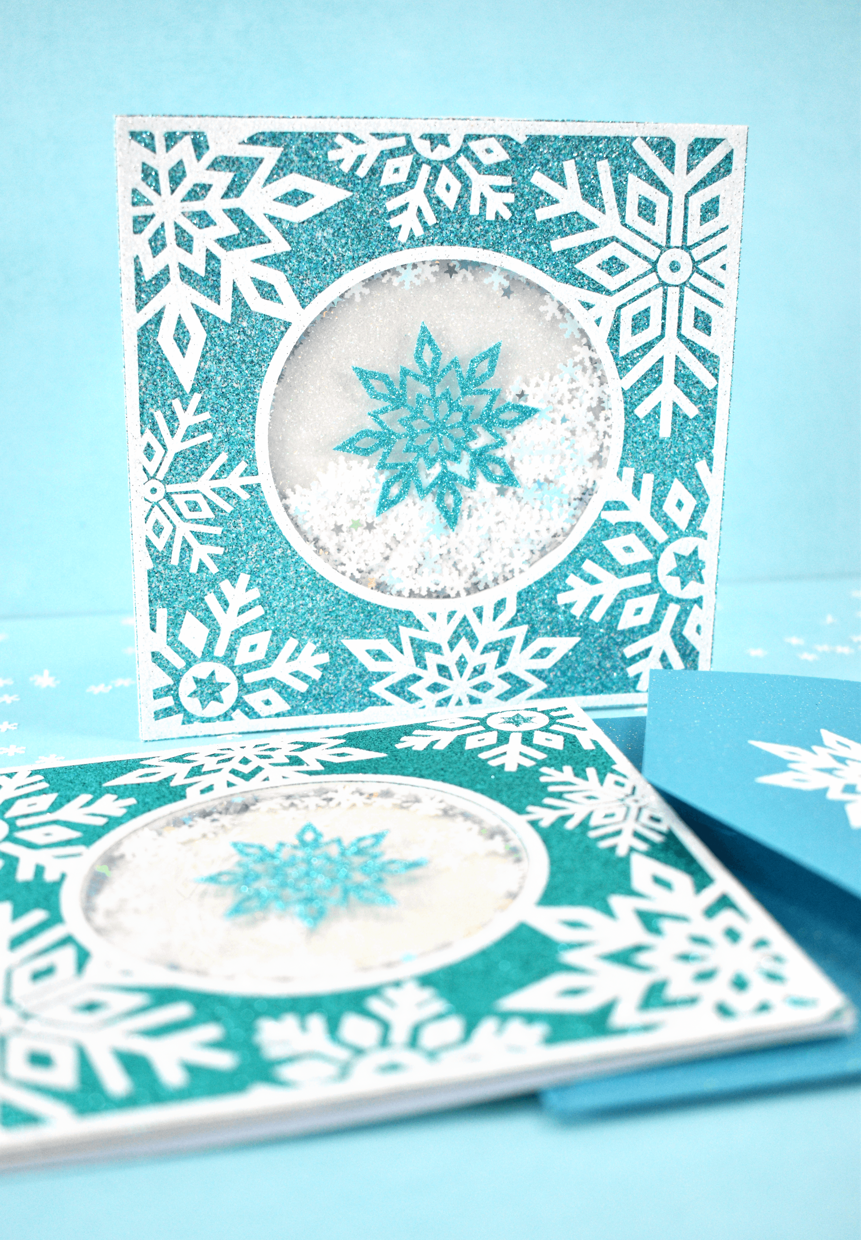 snowflake shaker card by AKC (8)