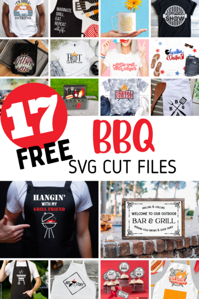 17 Free BBQ SVG cut files for Cricut and Silhouette. Download all the BBQ designs here. 